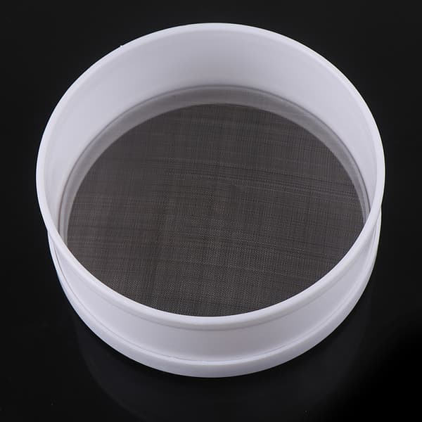 Vit Plast Mesh Mjöl Durkslag Sifter Sikt Ki
