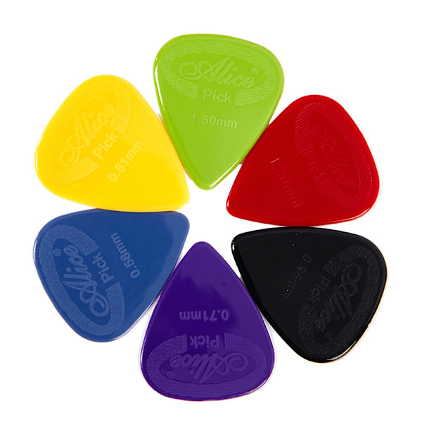 10 stycken Alice Guitar Pick Halkfri Nylon Mediator Akustisk El 0.96mm