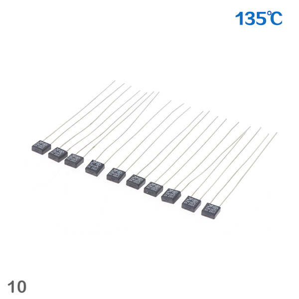 10 st 250V RH 2A 85-160 grader Celsius Thermal säkringstemperatur 10(135℃)