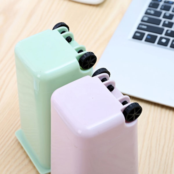 Mini Desktop Kattsand Trash Liten Bordsskiva Trashbox Skrivbordsport Blue