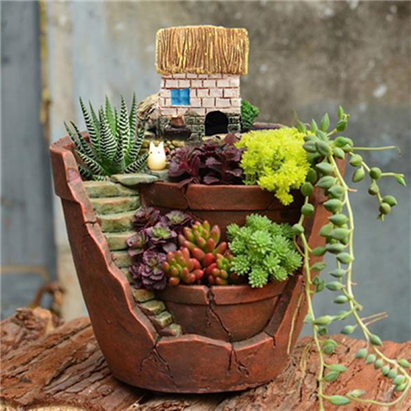 Sky Garden Suckulent House Herb Flower Basket er Pot Trough Bo