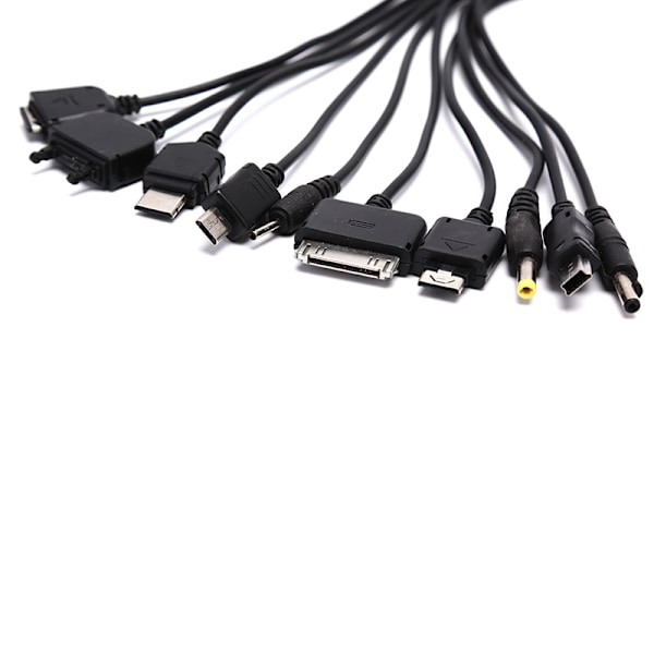 Multi Pin Kabelladdare USB Adapter Kabel Datatråd 10in1