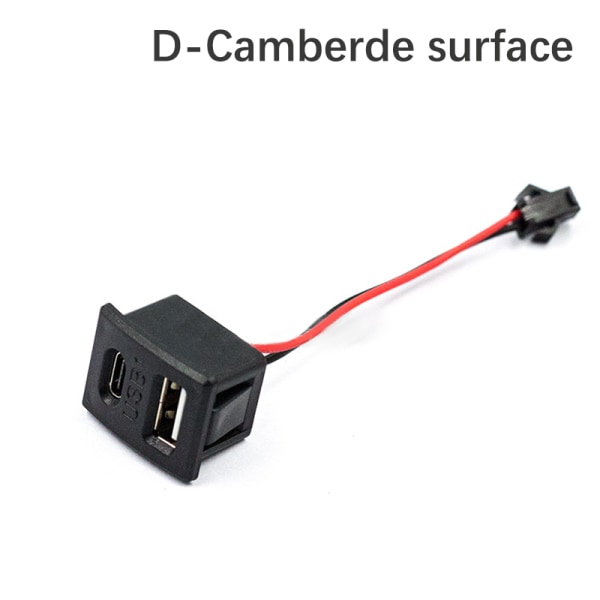 Dubbellager USB honbas typ-C power med D