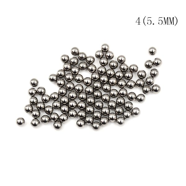100st Cykelbyte Silver Tone Stållagerkula 4/4,5 5.5MM