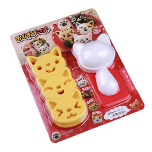 1 Set e Smile Cat Sushi Form Dekorera Smörgås DIY Tool