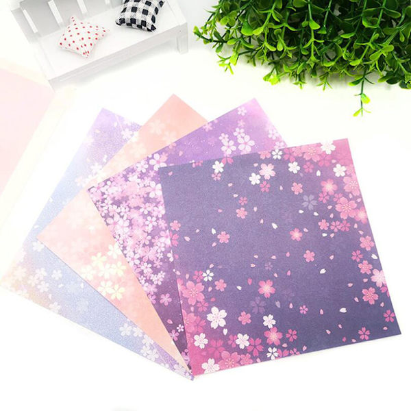 60/65 st Space Star Flower Origami Paper Dubbelsidig Vikning D C:60Pcs