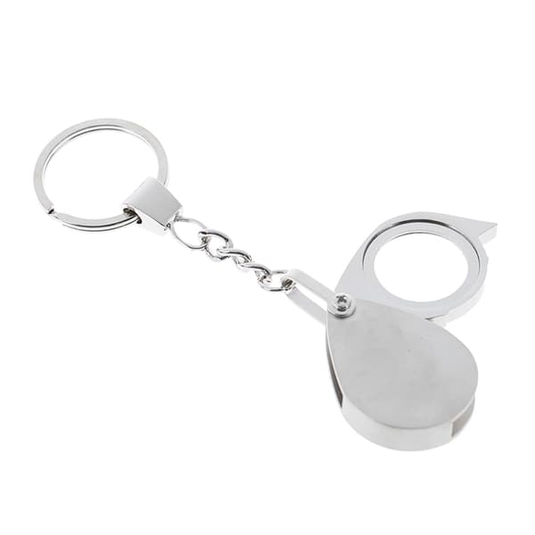 Luppfällbar ficka 10x förstoringsglas luppförstoringsglas