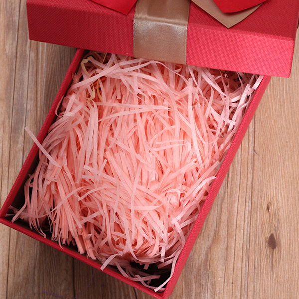 Presentbox Filler Raffia Strimlat papper Festdekoration Inslagning Champagne