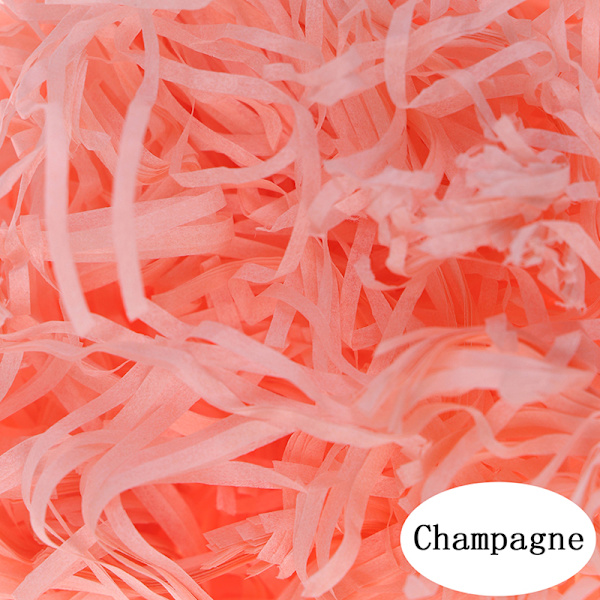 Presentbox Filler Raffia Strimlat papper Festdekoration Inslagning Champagne
