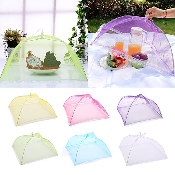 Mesh Protect Cover Vikbart Net Paraply Kök Picknick Cover C(46*46cm)