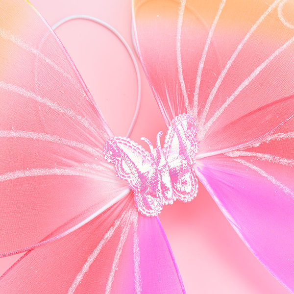 Elegant flicka Fairy Butterfly Wing Rainbow Barn Födelsedag Par