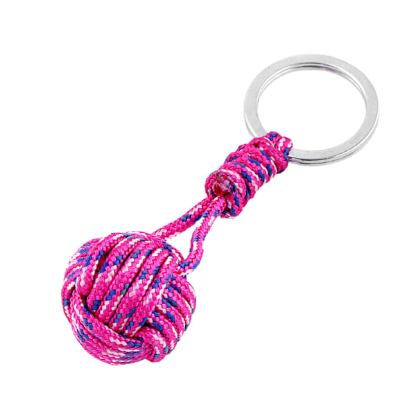 Fallskärm Woven Rope Ball Nyckelring Nyckelring Monkey Fist A3