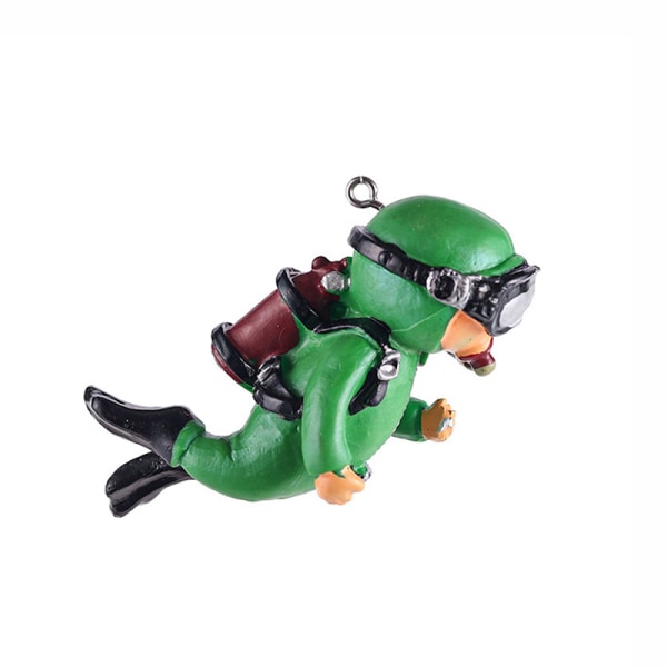 Kawaii Resin Frogman Aquarium Ornaments Intressant Floating De A4