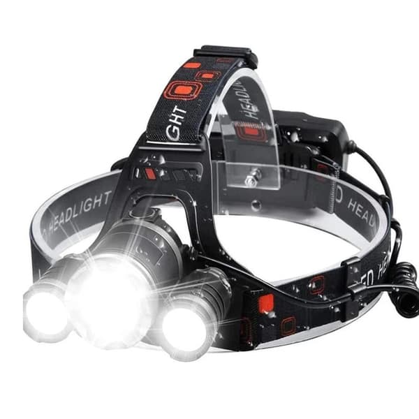 Profesjonell LED-hodelykt (5000 lumen) - Multifunksjonell og oppladbar