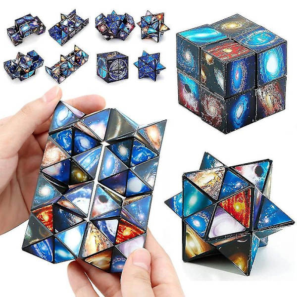 Star Sky Cube Magic Cube Sæt, Infinity Magic Cube Puzzle Fidget Legetøj