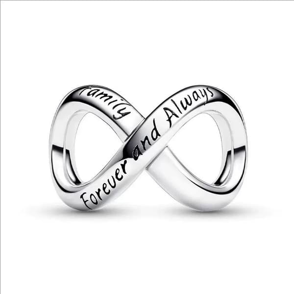 Pandora - Forever & Always Infinity Berlock - 14k guldpläterad