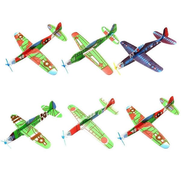 24 st Zootopia Leksaker Småbarn Flygplansmodell Leksaksflygplan Barn Flygplan Segelflygplan Leksak[D] 19*19cm