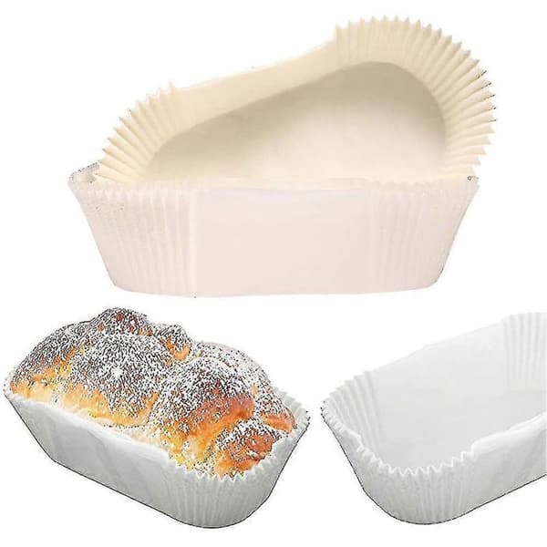 40 stk. fedttætte brødformforeinger lige kant bagepapir non-stick kageforme kage T