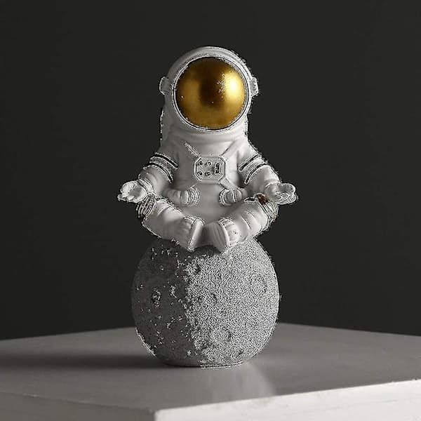 Astronaut Figur Skulptur Rommann Statue Skrivebordstilbehør Barn Gutter (hs)