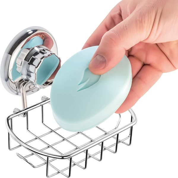 2-pack Suction Cup - Stainless Steel Soap Holder, Rustproof Soap Dish for Shower, Easy to Install Wall Mounted Soap R 1pcs