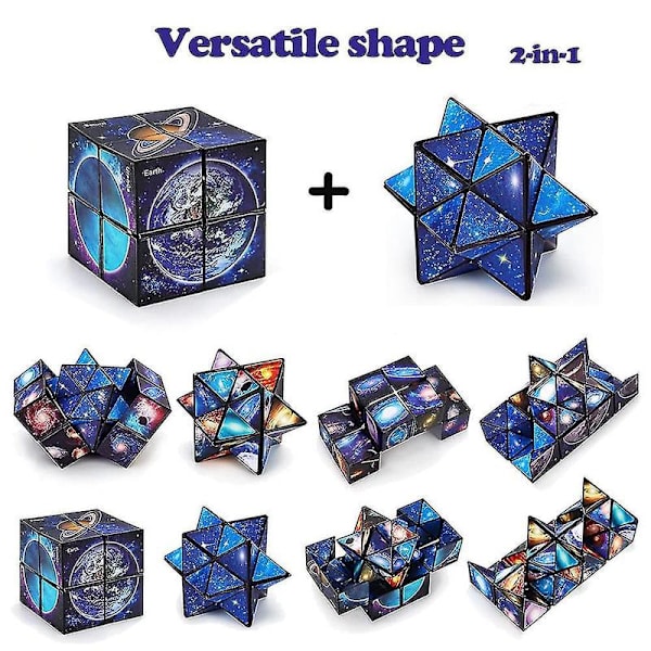 Star Sky Cube Magic Cube Sæt, Infinity Magic Cube Puzzle Fidget Legetøj