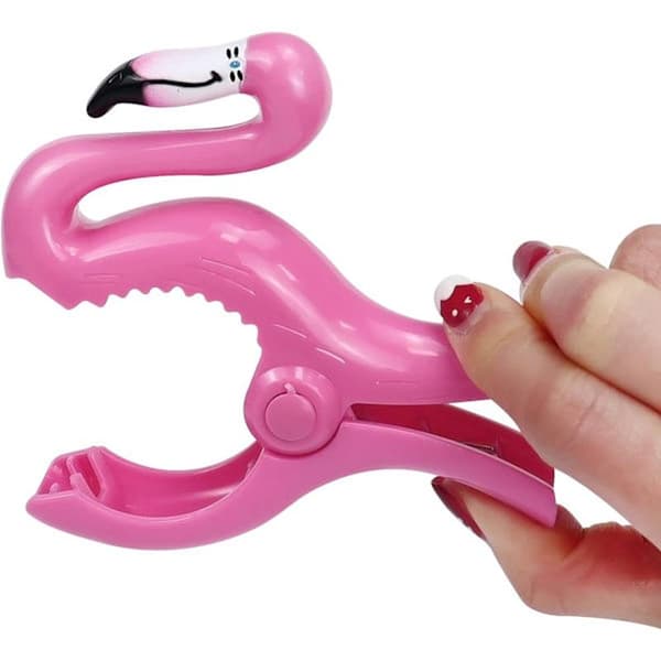 2-pakkaus Flamingo-pyyheklipsit, vahvat pyyheklipsit rantatuoleille