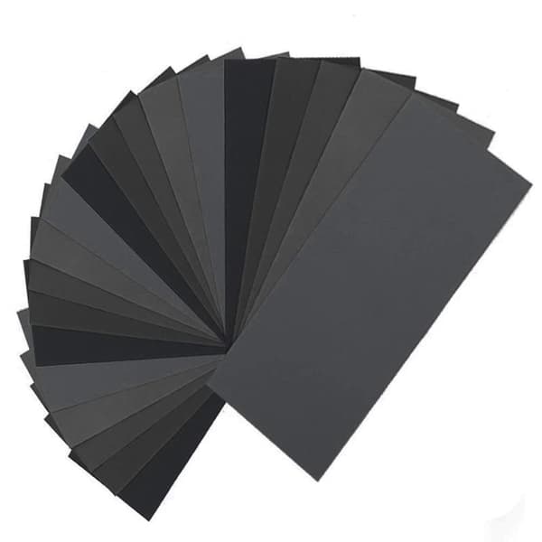 36 st slippapper, korn 120 till 3000 vått/torrt sandpapper 22,9 x 9,1 cm