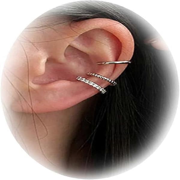 Øremanchetøreringe til kvinder Cubic Zirconia Øremanchetter til kvinder Ikke-piercing til piger