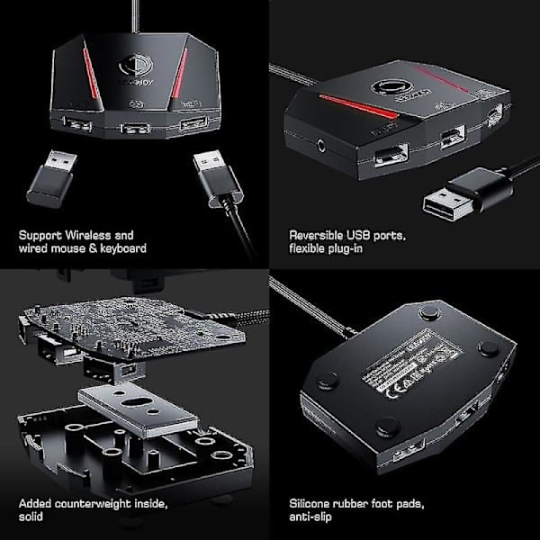 LEADJOY VX2 AimBox Tangentbord & Mus Adapter 2024