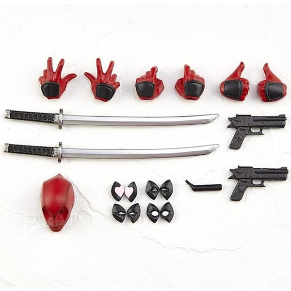 Deadpool Actionfigur, Avtakbart og utskiftbart ansikt, Samleobjekt Modell Dukke Figur Leketøy Skrivebordsdekorasjon Gave