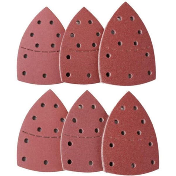 Triangulära slippapper, 40-pack för Bosch PSM 160 A/PSM 80, 105x152mm, korn P40/60/80/120/180, kompatibla med Bosch[mo]