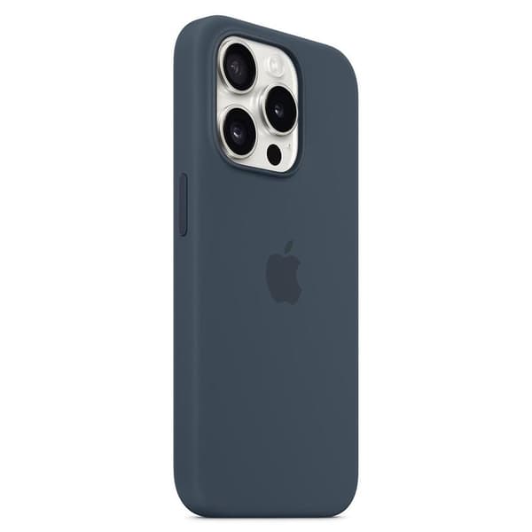 För iPhone 15 Pro Max Skal Silikon Magnetiskt Telefonskal Kompatibelt med MagSafe Grå iPhone 15 Pro Max