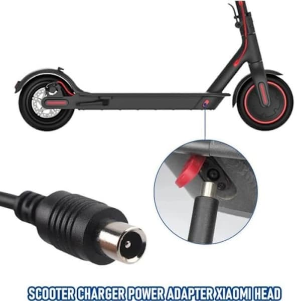 Oplader – 42V 2A til M365 og Ninebot – Hurtig og sikker opladning M365/Pro/1S/Pro2/Essential/3