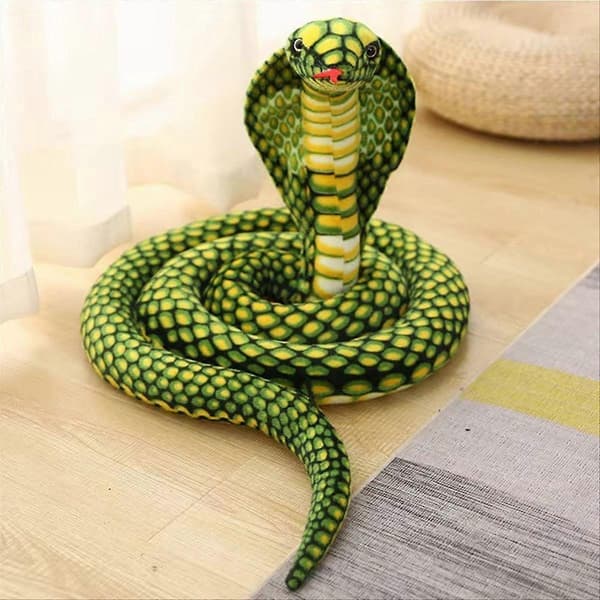 Simulaationukke Cobra Pehmolelu Pitkä Python-nukke Riisunukke 240cm Vihreä