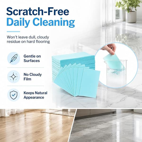 Floor Cleaning Tablets - New Formula, Soluble and Dosed, Deep Cleaning, Multifunctional and Various Scents (Blue, 100)