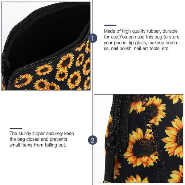Makeuptaske Kosmetik Opbevaringstaske til Rejse Organizer 2 stk. med Lynlås