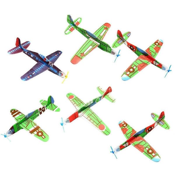 24 st Zootopia Leksaker Småbarn Flygplansmodell Leksaksflygplan Barn Flygplan Segelflygplan Leksak[D] 19*19cm