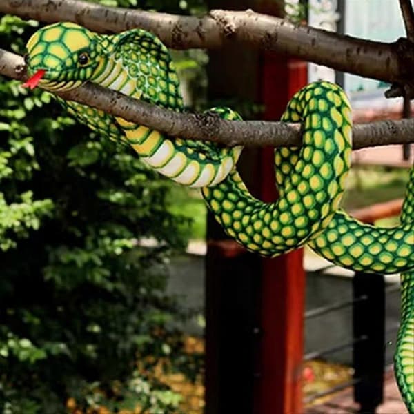 Simulaationukke Cobra Pehmolelu Pitkä Python-nukke Riisunukke 240cm Vihreä