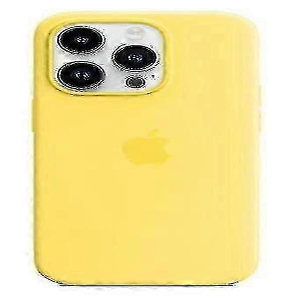 Silikondeksel kompatibelt med iPhone 14 Pro Canary Yellow