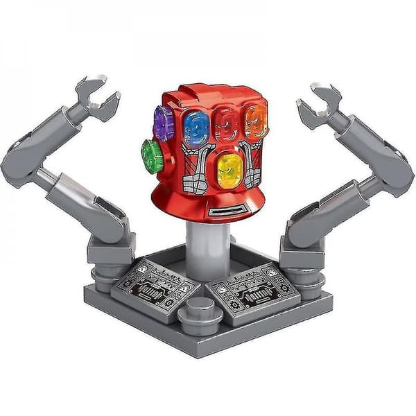 8 cm Thanos Rustning med Infinity-handske Svärd Mini Dock Byggkloss Leksaker Barn Presenter Halloween kk