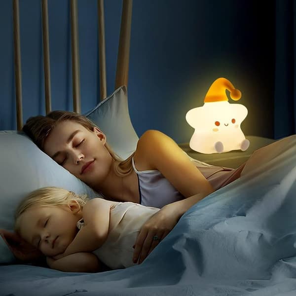 Natlampe til børn, sød stjerneformet natlampe til børn, 9