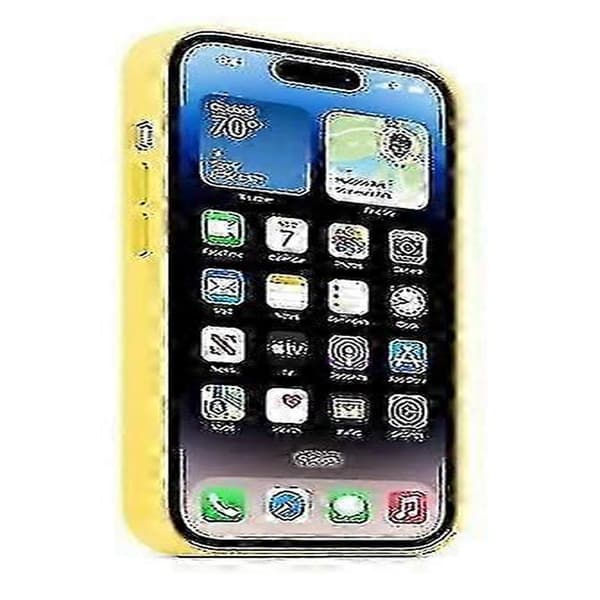Silikonfodral kompatibelt med iPhone 14 Pro Canary Yellow
