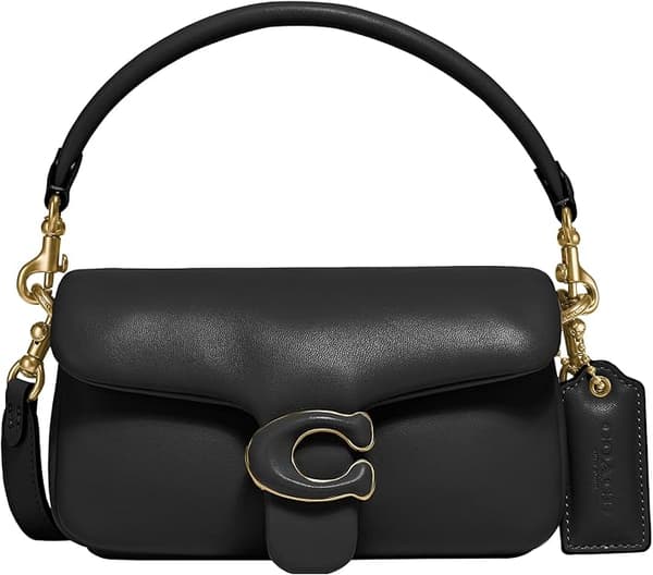 COA Leather-Clad C-Closure Pillow Tabby Shoulder Bag