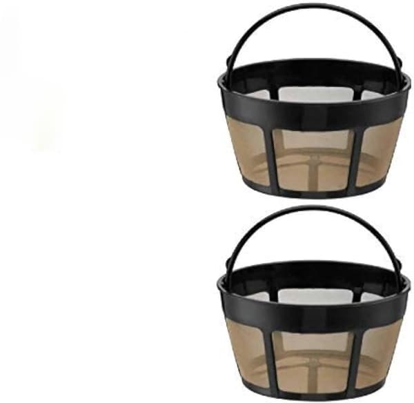 2-pak genanvendeligt kaffefilter til 8-12 kopper til Hamilton Beach-bryggere - BPA-frit permanent erstatningsfilter passer til de fleste 2 PCS