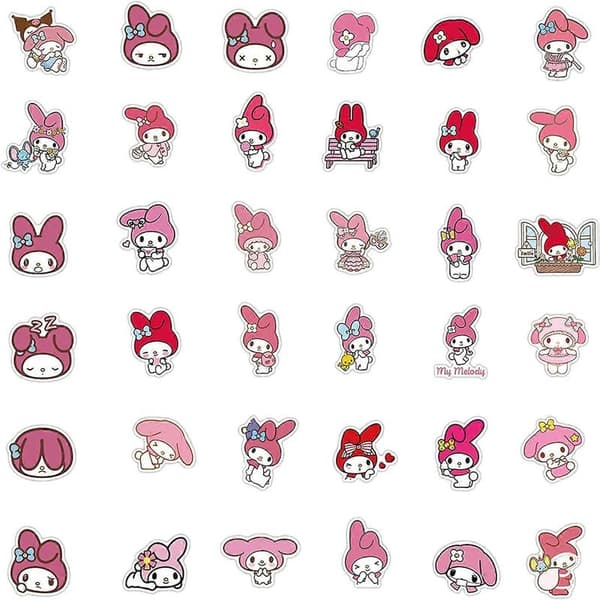 My Melody -tarrat 100 kpl vesipulloihin