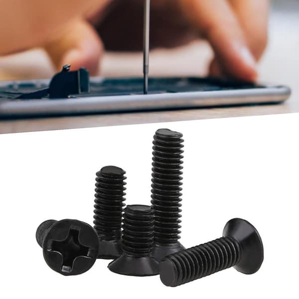 500 Pcs M2-m3 Screws Complete Uniform Carbon Steel Mixed Countersunk Screw Set for Consumer Electronics Q
