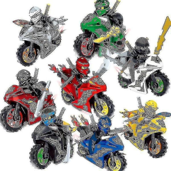 8 stk. Ninjago Motorcykel Minifigurer[D]