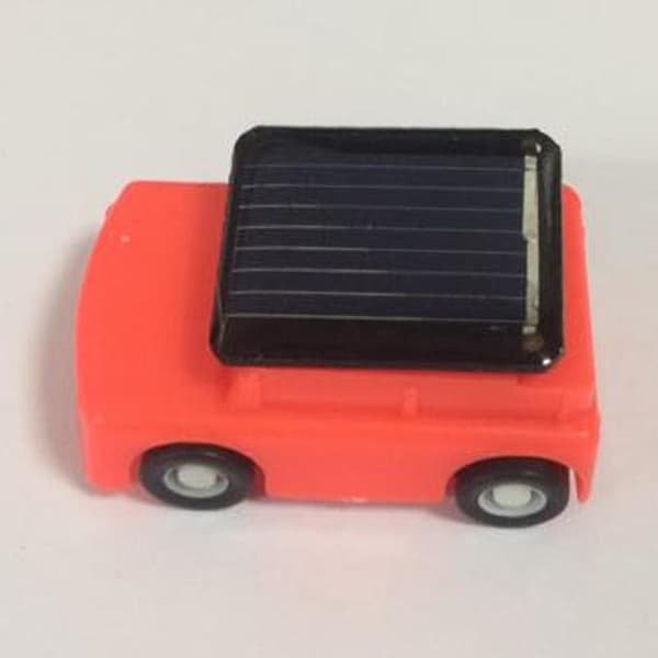 Børn DIY Saml Solcelledrevet Pædagogisk Legetøj Mini Solbil Rød & Sort[D]