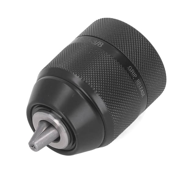 Självdragande borrchuck 3/8‑24UNF Montering Metall Nyckellös Chuck 0,8‑10mm Spännvidd
