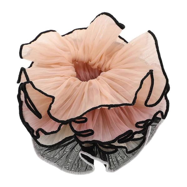 Flerfärgade Scrunchie Hårsnoddar för Kvinnor Stora Hårsnoddar 4-pack